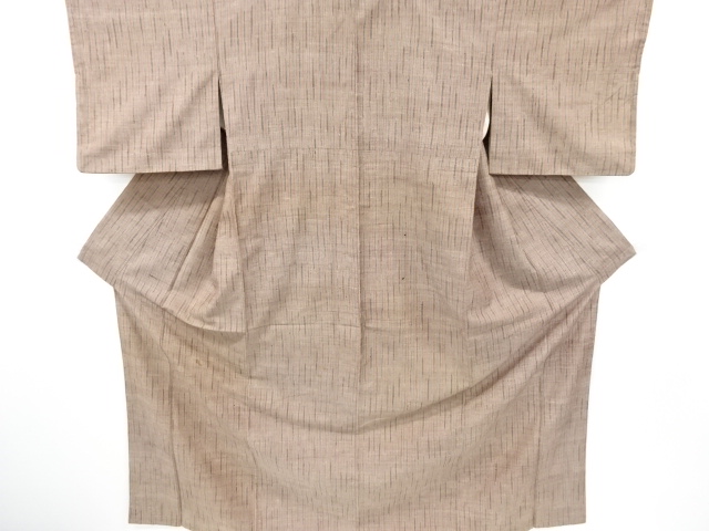 JAPANESE KIMONO / ANTIQUE KIMONO / SILK / HAND WOVEN TSUMUGI / STRIPE